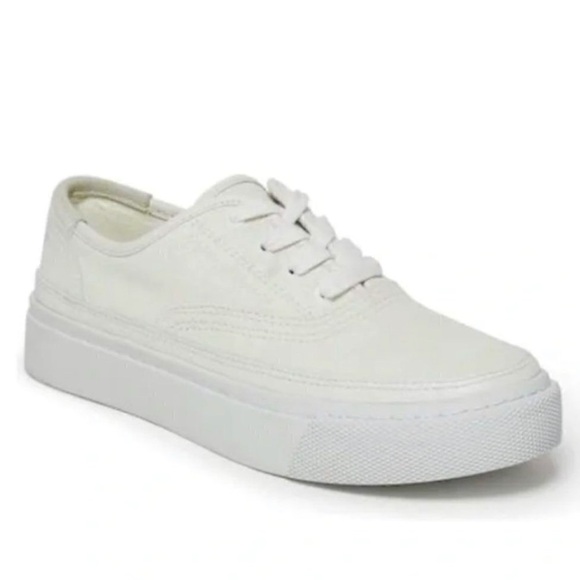 All Saints Bella Suede Sneaker in White Ecru Leather Sz US 8 - Picture 1 of 11